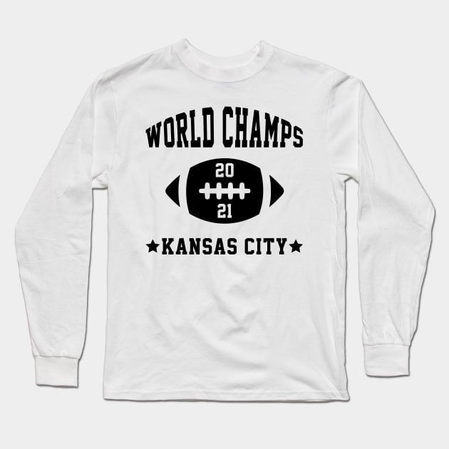 2021 Kansas City - Football Gift Sports Long Sleeve T-Shirt by Diogo Calheiros